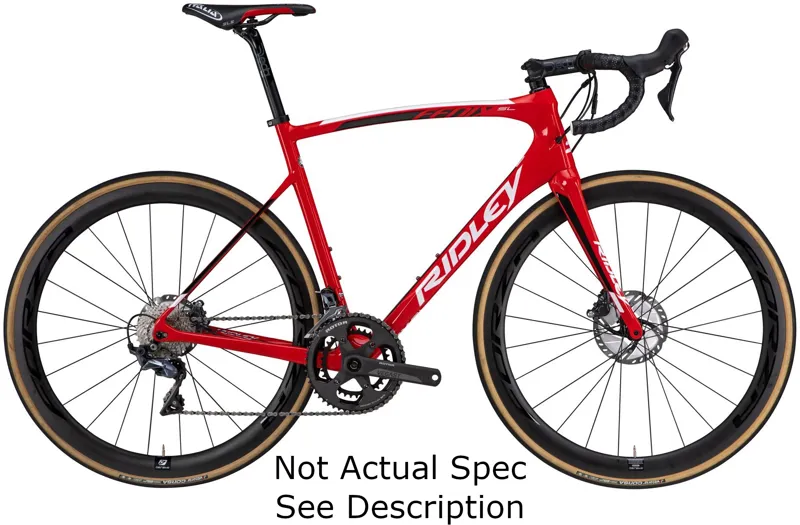 Ridley Fenix SL Disc Ultegra Carbon Road Bike Medium Red / Pearl White