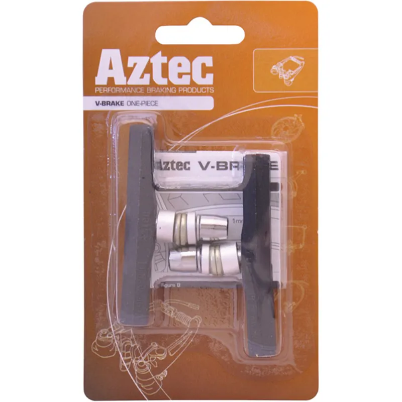Aztec V-Type One Piece Brake Blocks in Black