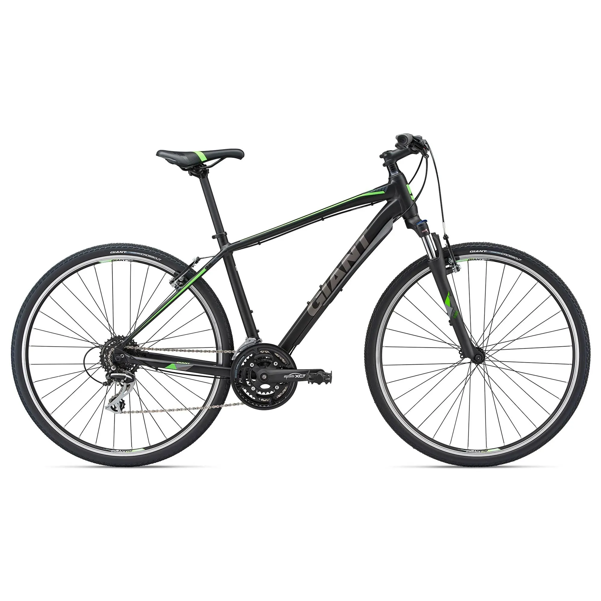 Giant Roam 3 Hybrid Bike 2018 Black/Neon Green Giant Roam 3 Hybrid Bike 2018 Black/Neon Green