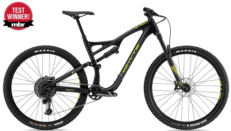 Whyte Carbon S-150C RS 2020 Mountain Bike Matt Granite with Lime / Oli