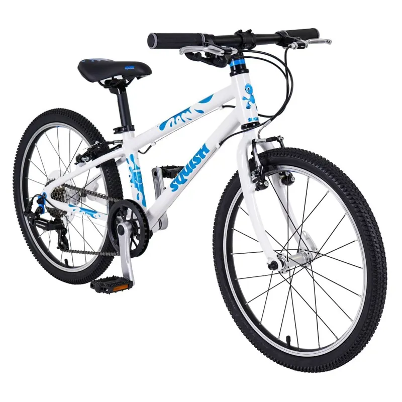 Squish 20 Inch Hybrid Lightweight Kids Bike White / Blue-1