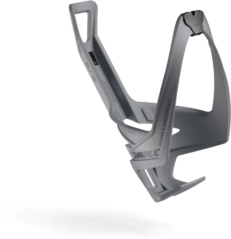 Elite Cannibal XC Bottle Cage, Matt Grey/ Black