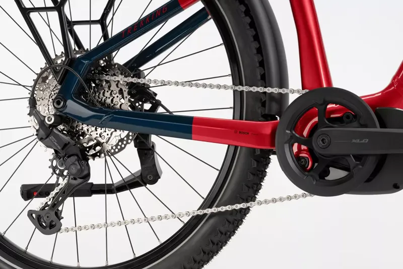 Haibike Trekking 7 Hybrid Bike Fruity Red /Blue Gloss-2