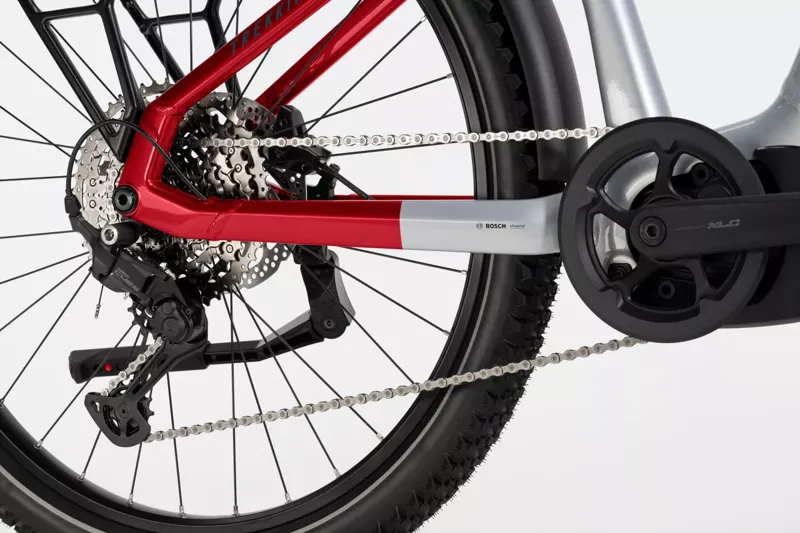 Haibike Trekking 7 Electric Hybrid Bike Soft Grey / Red / Blue-5