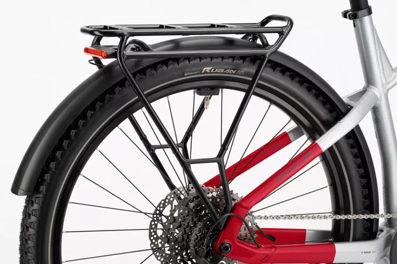 Haibike Trekking 7 Electric Hybrid Bike Soft Grey / Red / Blue-6