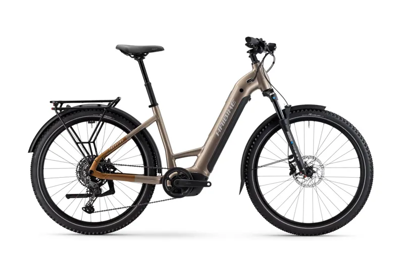 Haibike Trekking 6.5 Low Step Electric Hybrid Bike Toffee / Sand