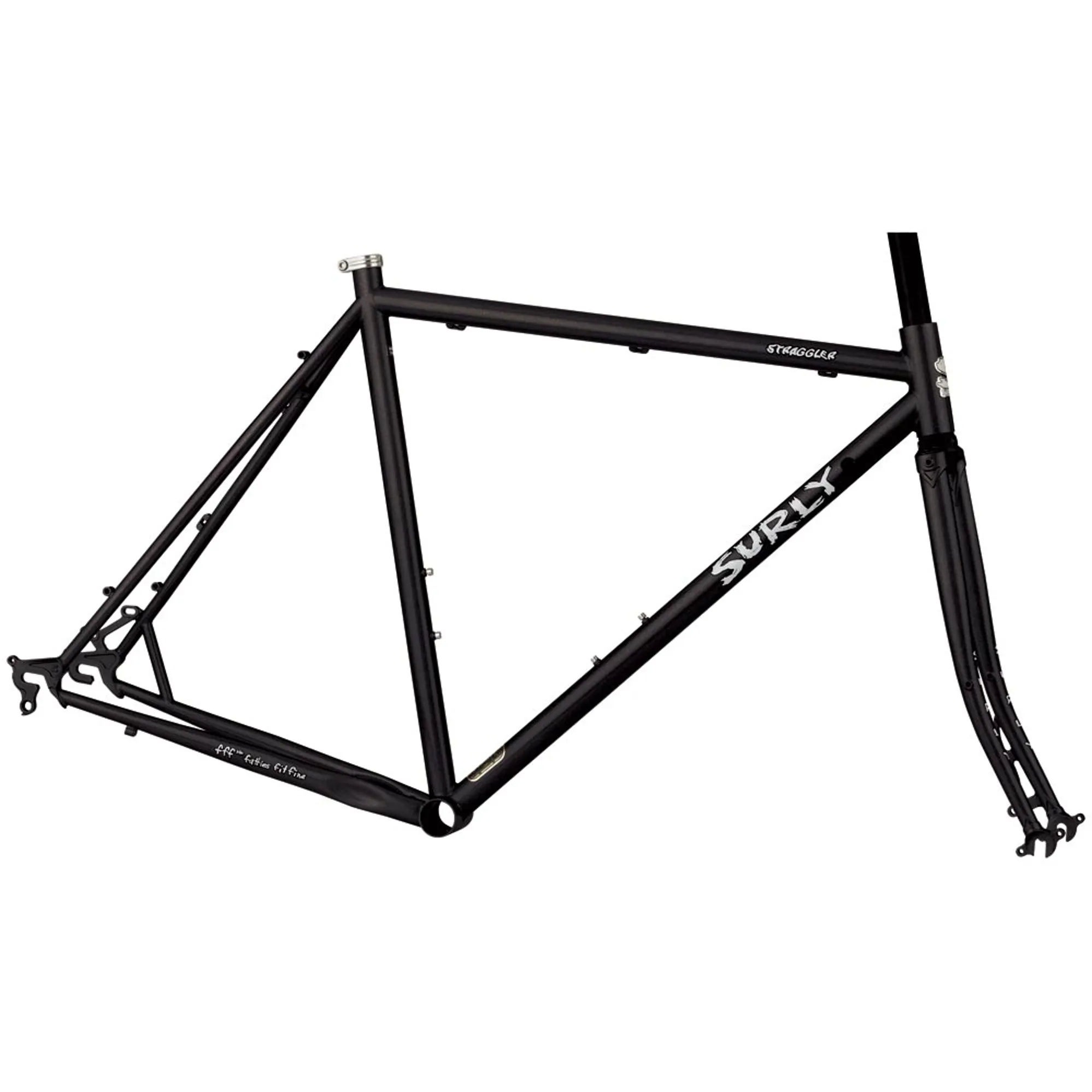 Single Speed Straggler Surely Straggler Frameset 650b Black