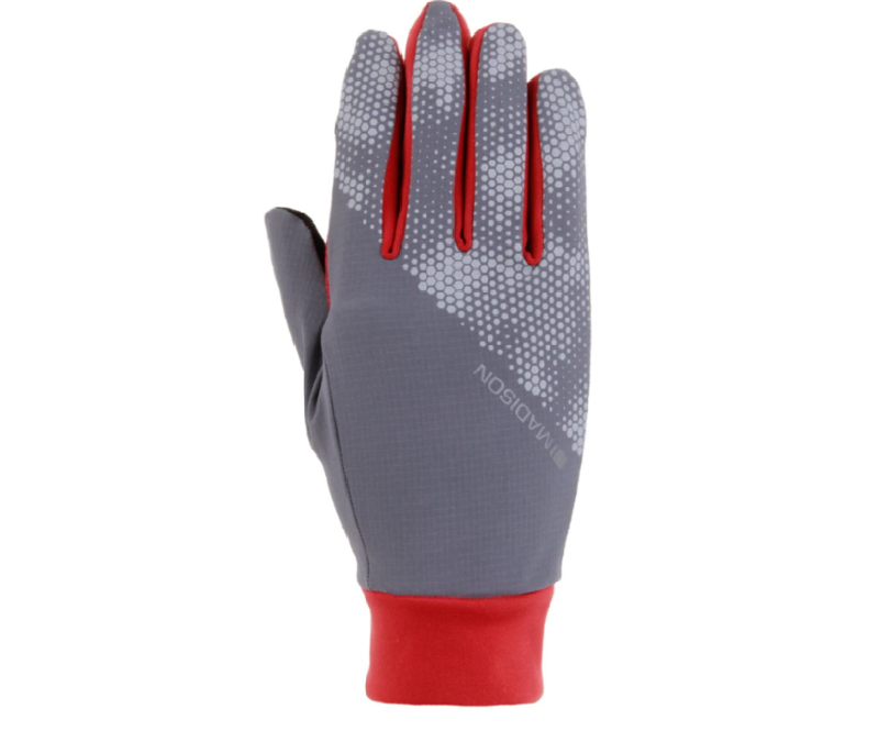 Madison Freewheel Stellar-Tech Windproof Gloves in Red/Grey