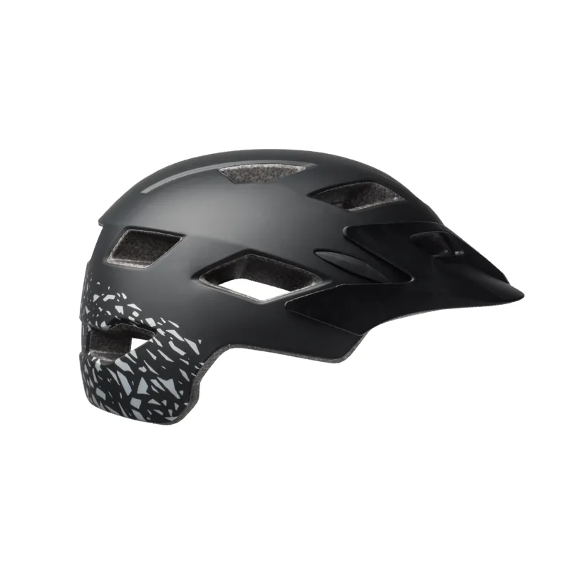 Bell Sidetrack Childs Helmet Matt Black/Silver Fragments 47-54cm