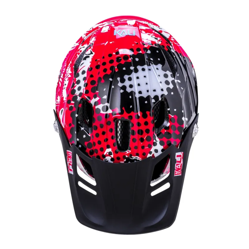 Kali Maya Kids Full Face Bicycle Helmet Punk Gloss Red-4