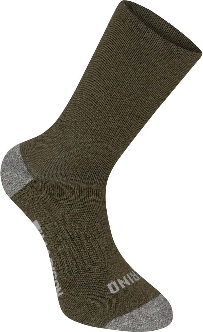 Madison Isoler Merino Deep Winter Sock Olive Green