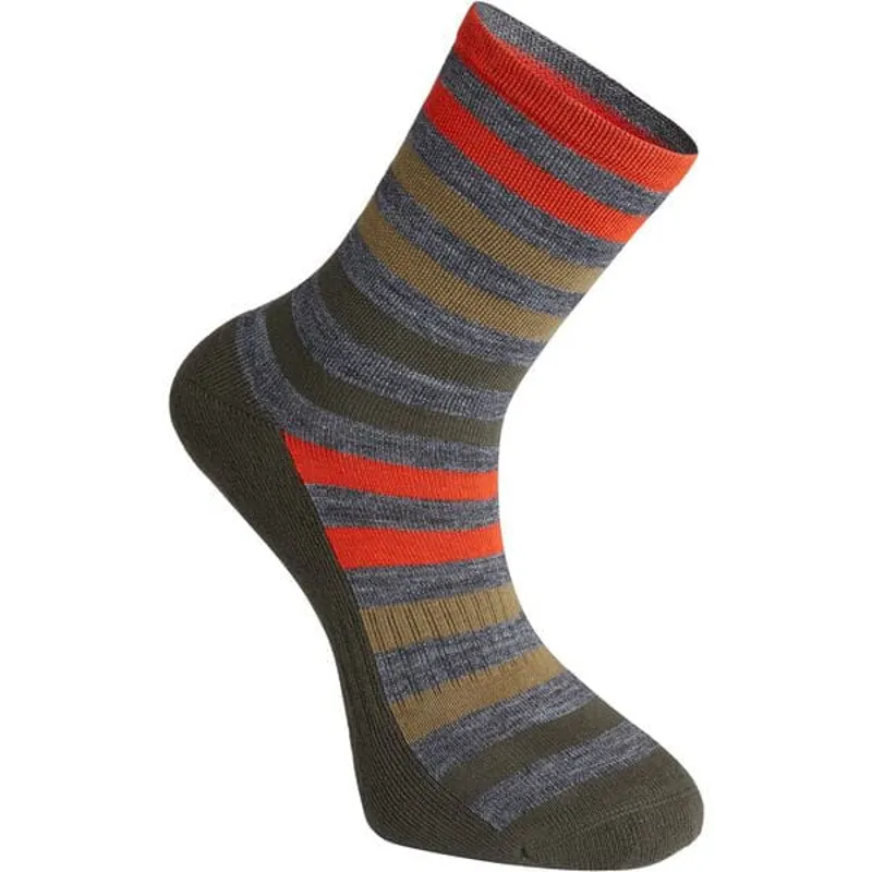 Madison Isoler Merino 3-Season OLV Fade Socks Green