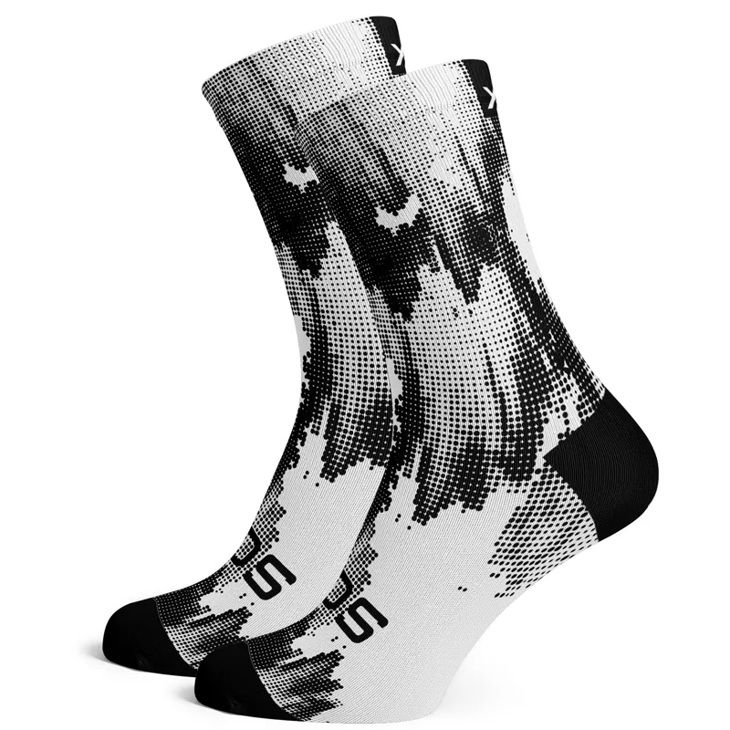 Sox Footwear White Gravel Minimalist Premium Crew Socks