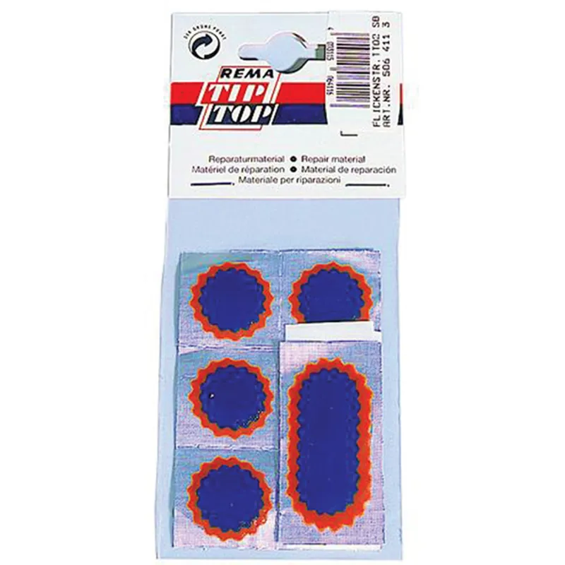 Rema Bicycle Tyre Repair Patches 6 Small and 1 Large