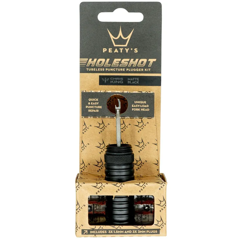 Peaty's Holeshot Tubeless Puncture Plugger Kit in Black