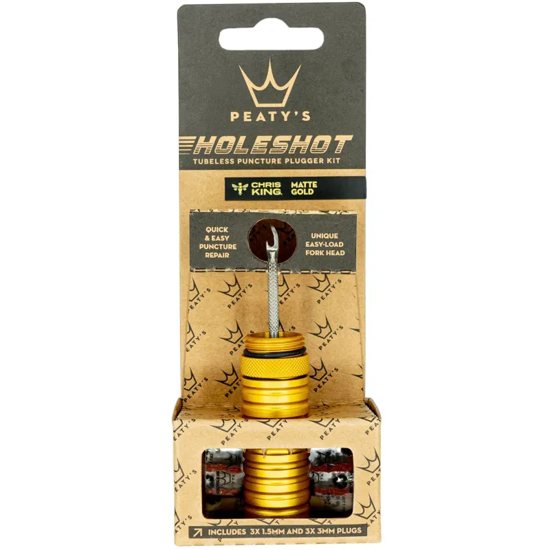 Peatys Holeshot Tubeless Puncture Plugger Kit in Gold