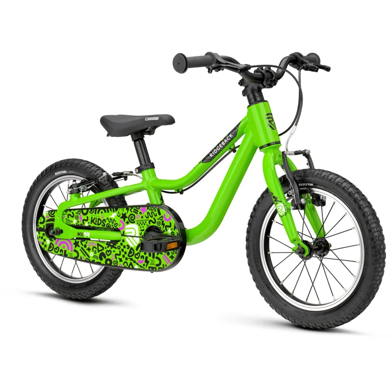 Ridgeback MX14 Kid's Bike in Kracking Kiwi-1