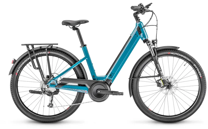 Moustache Samedi 27 Xroad 2 Open Step Thru Electric Bike Blue