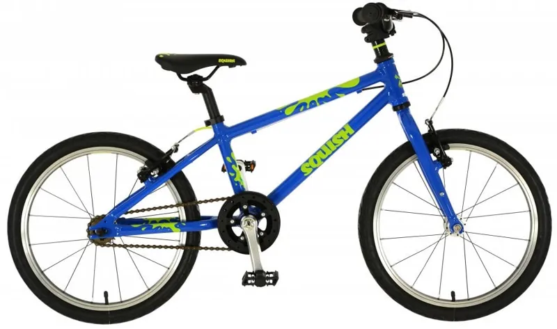 Squish 18 Inch Hybrid Lightweight Kids Bike Blue / Green