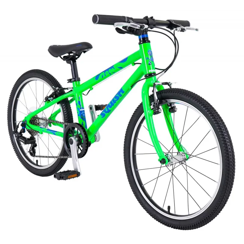 Squish 20 Inch Hybrid Lightweight Kids Bike Green / Blue-1