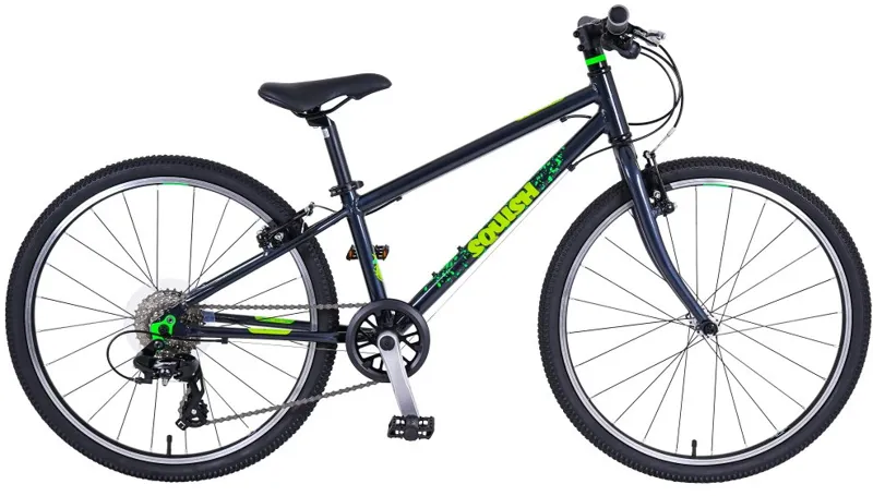 Squish 24 Inch Hybrid Lightweight Kids Bike Dark Grey / Green