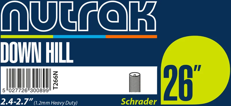 Nutrak 26 x 2.4-2.7 Schrader Valve DH Inner Tube