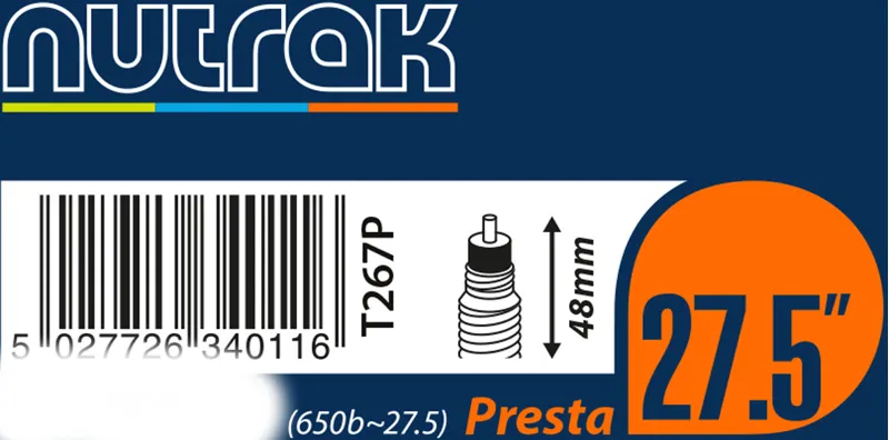 Nutrak 26 X 4.0-4.3 Presta Valve Inner Tube