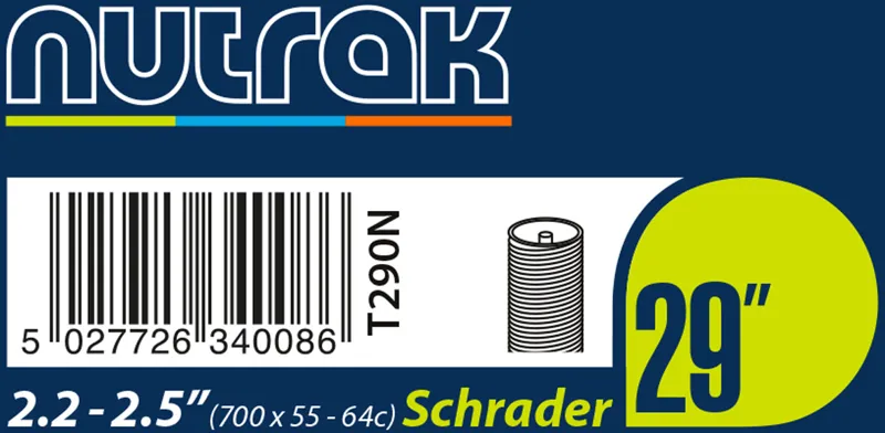 Nutrak 29 x 2.2-2.5 Schrader Valve Inner Tube