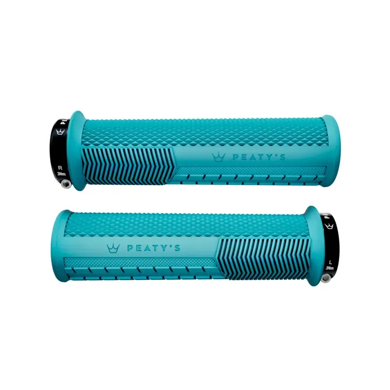 Peaty's Monarch Knurl Grip Turquoise