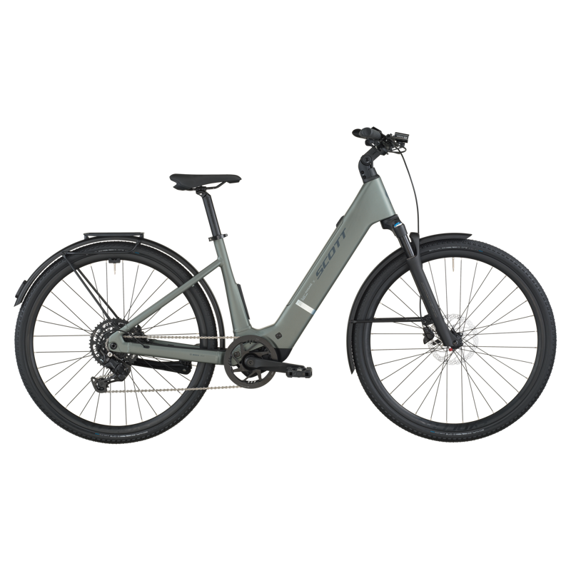 Scott Passage 20 Wave Electric Hybrid Bike in Highland Green