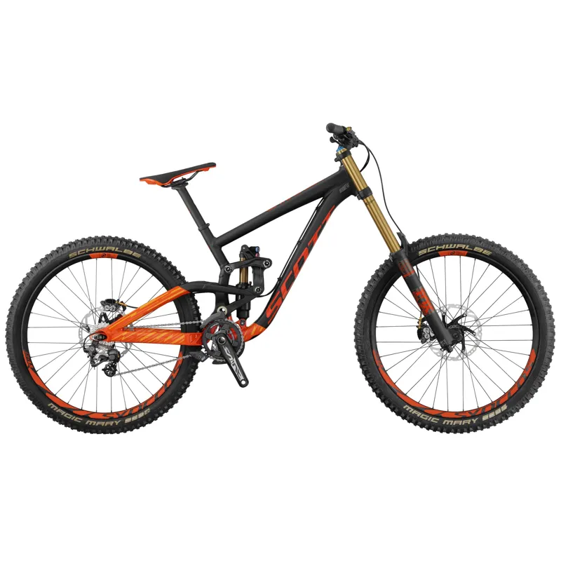 scott mountain bike orange and black