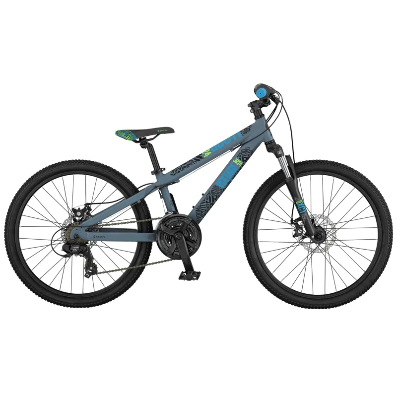 Scott Voltage Jr 24 Disk Kids Bike 17 Grey Blue Scott Voltage Jr 24 Disk Kids Bike 17 Grey Blue