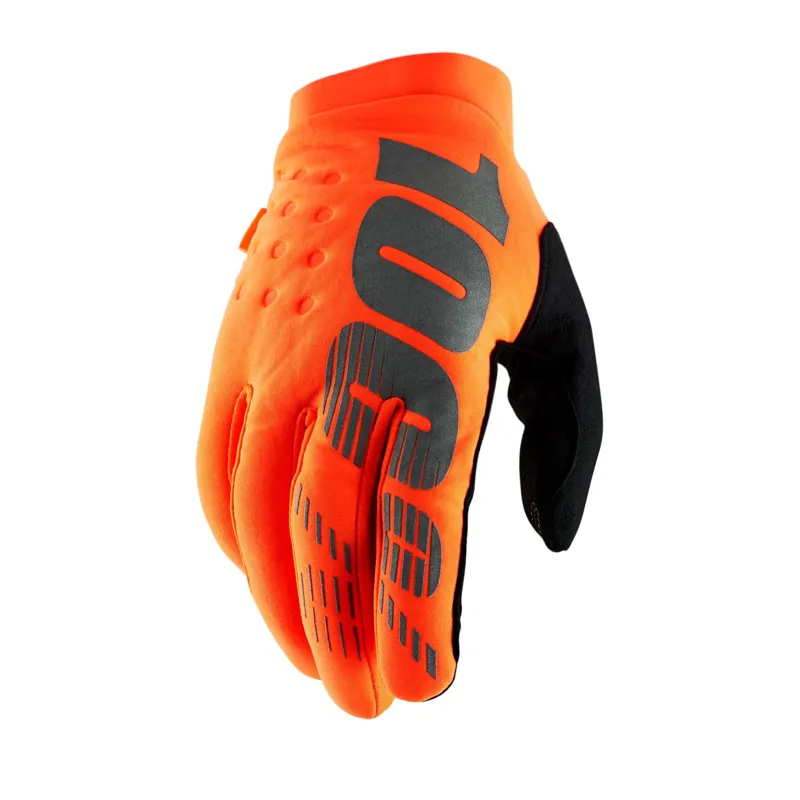 100 Percent Brisker Cold Weather Glove Fluo Orange
