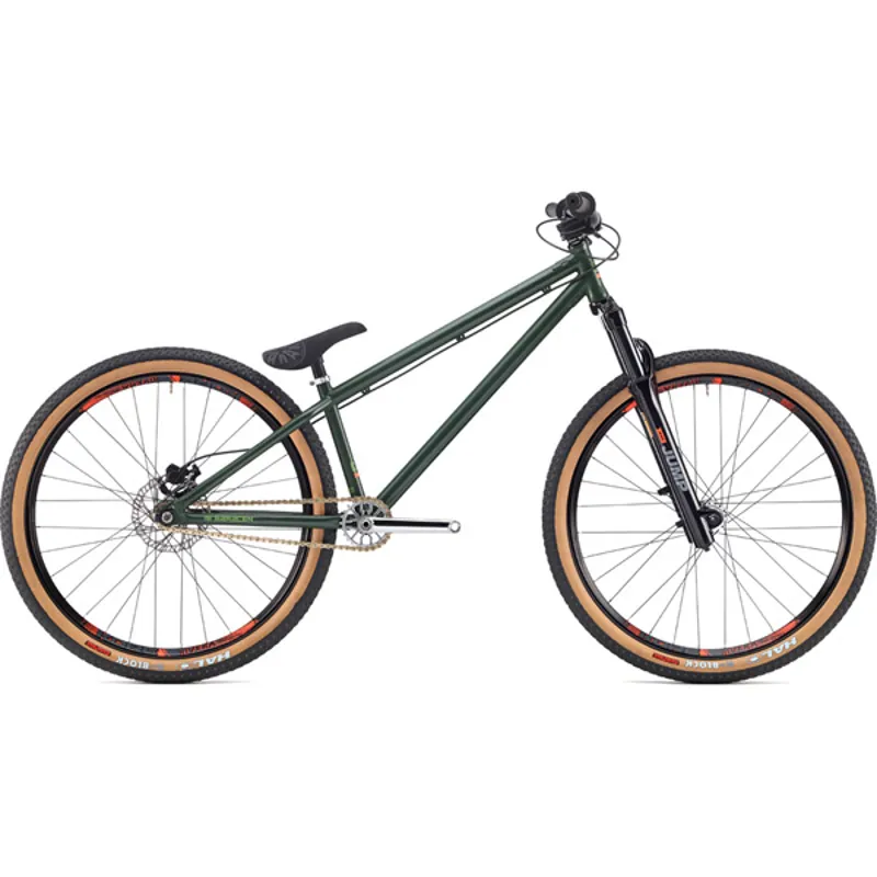 dark green bmx bike