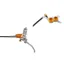 Hope Tech 4 V4 Hydraulic Disc Brake Silver / Orange Rear Left