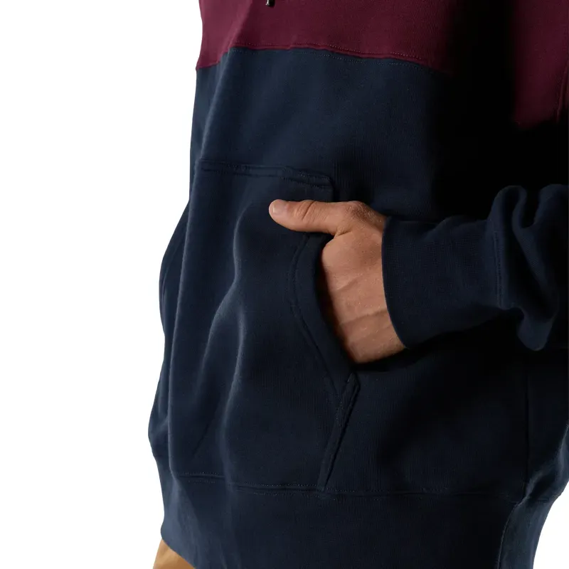Fox Abyss Fleece Pullover Hoodie in Dark Maroon-7