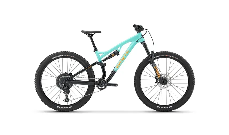 Whyte T-140 27 Youth Mountain Bike in Green with Gloss Green/Coral Orange