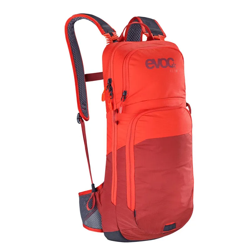 Evoc CC 10L Back Pack and 2L Bladder Orange / Chilli Red